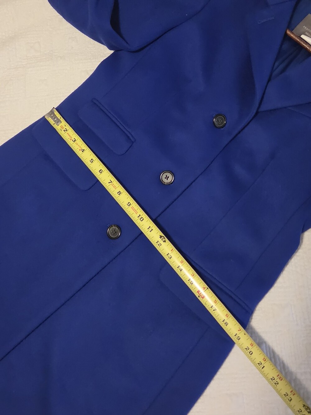 J. Crew 100% Wool by Nello Gori Peacoat, size 8 - Picture 9 of 11